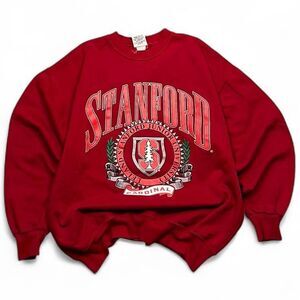 Vintage Nutmeg Stanford university Red and Burgundy Sweatshirt 50/50 blend
